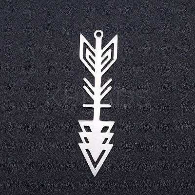 Non-Tarnish 201 Stainless Steel Pointed Pendants STAS-S105-JN915-1