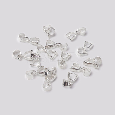 Grade AA Brass Ice Pick Pinch Bails for Pendant Making X-KK-M008-a-08S-NR-1