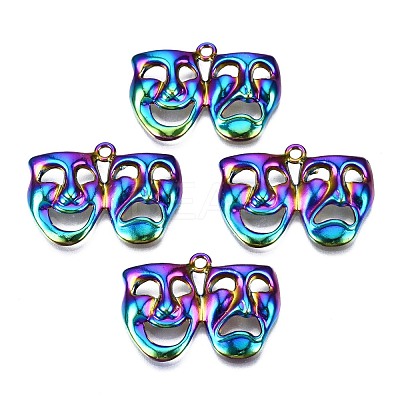 Alloy Comedy and Tragedy Pendants PALLOY-N163-047-NR-1