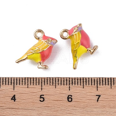 Alloy Enamel Pendants ENAM-R149-08C-G-1