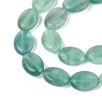 Natural Green Fluorite Beads Strands G-T142-62-1