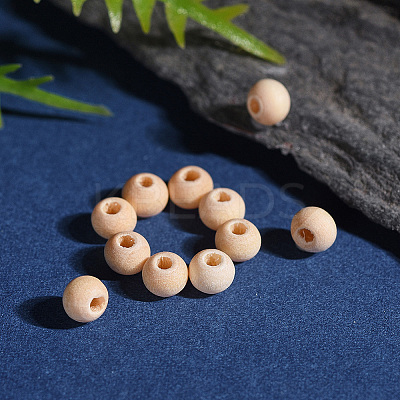 Round Unfinished Wood Beads X-WOOD-Q008-4mm-LF-1