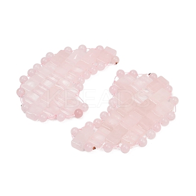 Natural Rose Quartz Eye Patches G-D301-A05-1