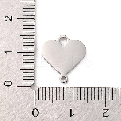 Non-Tarnish 304 Stainless Steel Heart Connector Charms LS-STAS-R222-01P-1