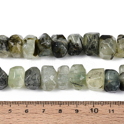 Natural Prehnite Beads Strands G-N347-17A-04-1