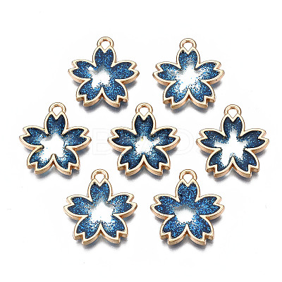 Rack Plating Alloy Epoxy Resin Pendants PALLOY-T083-02A-1
