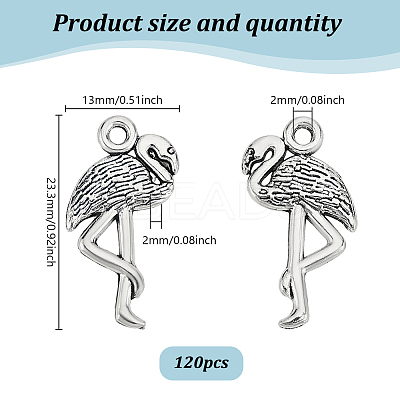 120Pcs Tibetan Style Alloy Pendants TIBEP-GO0001-05-1