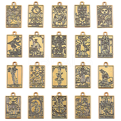 2 Sets Tibetan Style Zinc Alloy Pendants FIND-SC0016-92AG-1