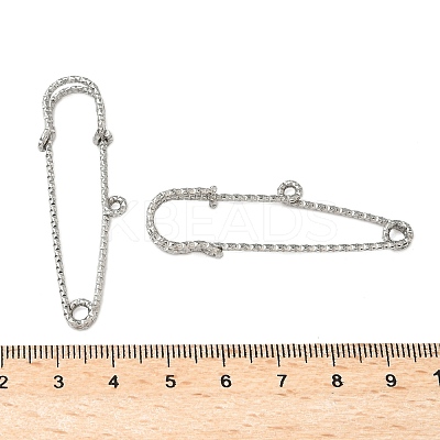 304 Stainless Steel Safety Pins Brooch Findings STAS-K252-11D-P-1