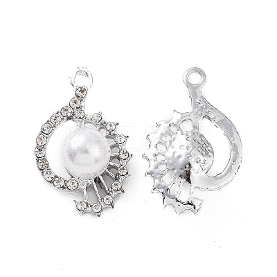 Alloy Rhinestone Pendants ALRI-C008-59P-1