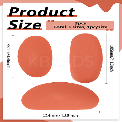 Oval Silicone Scrapers TOOL-LP0001-18-1