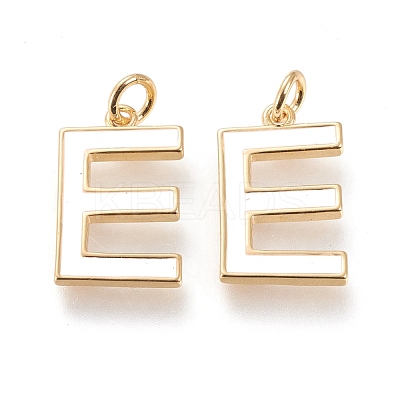 Brass Enamel Pendants KK-R139-04E-1