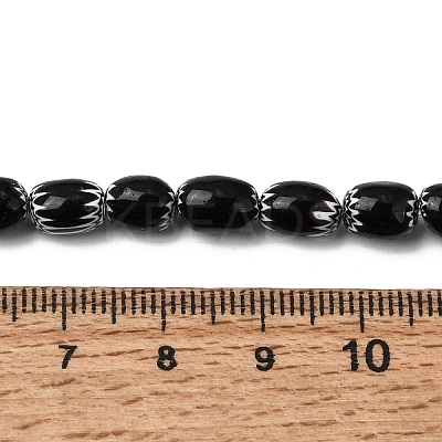 Handmade Millefiori Glass Oval Beads Strands LK-Z001-02A-05-1
