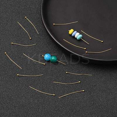 Brass Ball Head Pins KK-R020-07G-1
