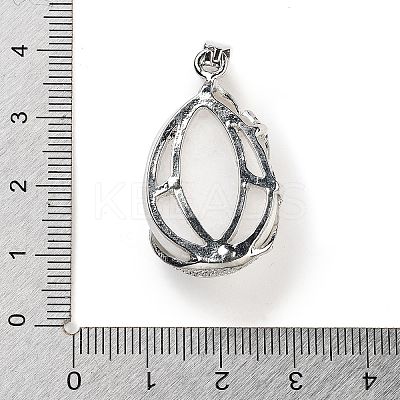 Natural White Jade Teardrop Pendants G-G112-03P-01-1