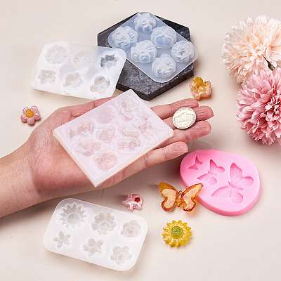 5Pcs 5 Style DIY Silicone Molds DIY-PJ0001-23-1