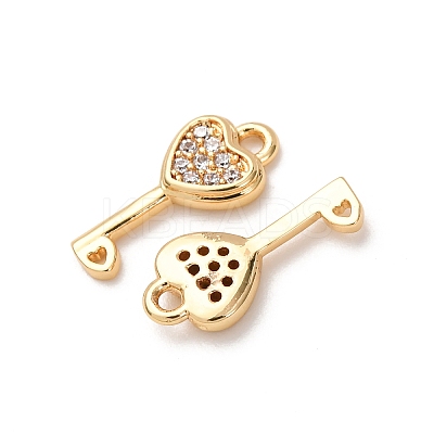 Brass Micro Pave Cubic Zirconia Pendants ZIRC-L105-05A-G-1