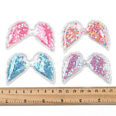 12Pcs 6 Colors PVC with Resin Accessories RESI-CJ0001-174-1