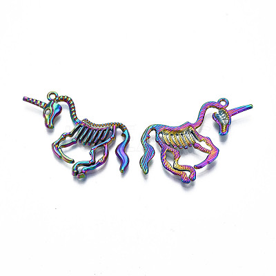 Rainbow Color Alloy Pendants PALLOY-N156-190-1
