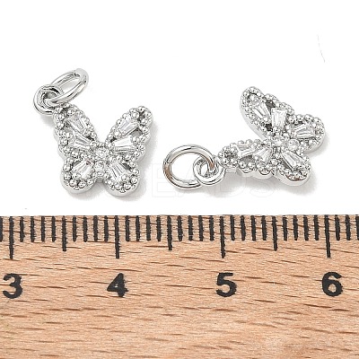 SHEGRACE Brass Pave Clear Cubic Zirconia Pendants XGRQ3Q974-628P-B-1