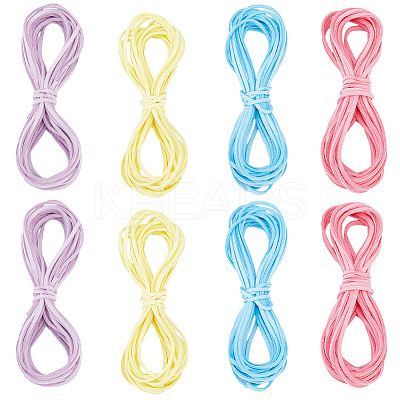 8 Bundles 4 Colors Flat Faux Suede Cord LW-CL0001-03B-1