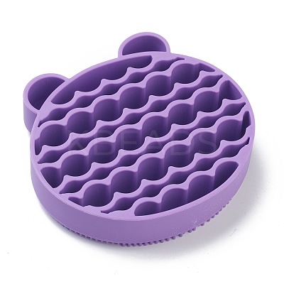 Silicone Makeup Cleaning Brush Scrubber Mat Portable Washing Tool MRMJ-H002-01A-1