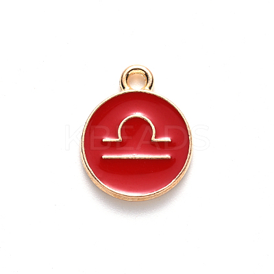 Alloy Enamel Pendants ENAM-S124-01B-07K-1