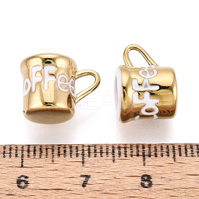 304 Stainless Steel Enamel Pendants STAS-T068-15B-1
