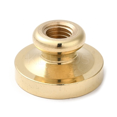 Golden Plated Wax Seal Brass Stamp Head AJEW-C031-01C-1