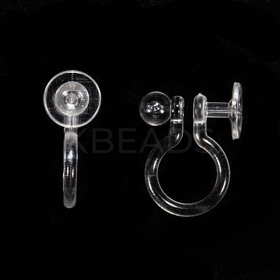 Plastic Clip-on Earring Findings KY-F007-03-1