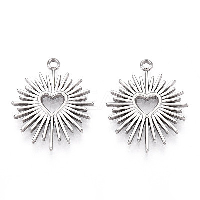 Non-Tarnish 304 Stainless Steel Pendants X-STAS-I671-01P-1