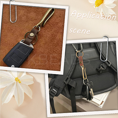 4Pcs Alloy U Shape Belt Hook Keychains KEYC-SC0002-19A-1