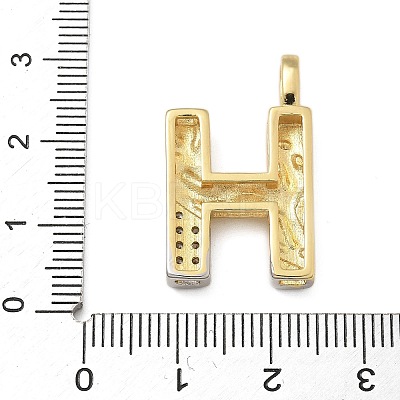 Brass Micro Pave Cubic Zirconia Pendants KK-B126-02G-H-1