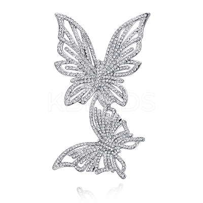 Butterfly Alloy Brooches for Women PW-WG31DC0-01-1