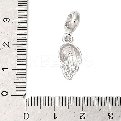 Rack Plating Alloy European Dangle Charms PALLOY-S189-32P-1
