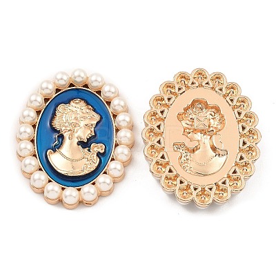 Zinc Alloy Enamel Cabochons ENAM-Q501-01LG-03-1