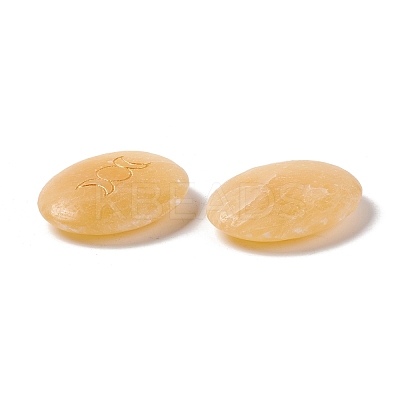 Natural & Synthetic Mixed Gemstone Healing Massage Palm Stones G-E579-03-1