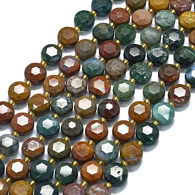 Natural Ocean Jasper Beads Strands G-C116-A93-01-1
