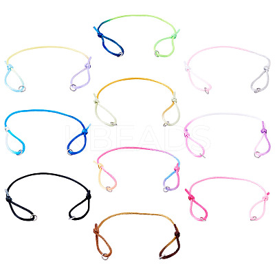 30Pcs 10 Colors Nylon Thread Cord Bracelets Making BJEW-TAC0039-1
