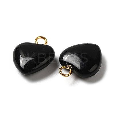 Natural Obsidian Pendants G-E603-01G-04-1