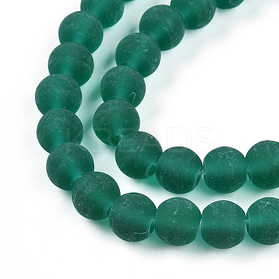 Transparent Glass Beads Strands GLAA-T032-T8mm-MD21-1
