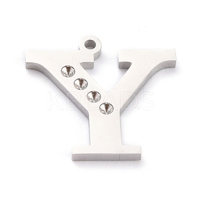 Non-Tarnish 304 Stainless Steel Pendant Rhinestone Settings STAS-F267-09Y-P-1