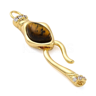 Brass S-Hook Clasps KK-U059-27G-01-1