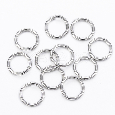 Tarnish Resistant 304 Stainless Steel Open Jump Rings STAS-H555-07P-1