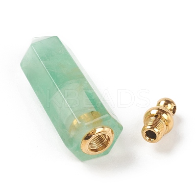 Faceted Natural Fluorite Pointed Pendants G-H252-F02-1