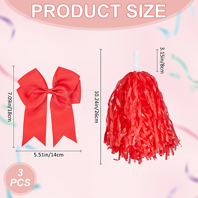 Plastic Cheerleading Pom Poms Cheerleading Hand Flowers AJEW-CN0002-96A-1