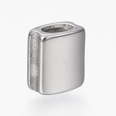 Tarnish Resistant 304 Stainless Steel Grooved Beads STAS-A033-012P-1