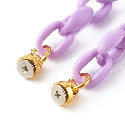 Acrylic Cable Chain Phone Case Chain HJEW-JM00494-02-1