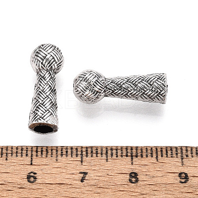 Tibetan Style Alloy End Caps TIBE-T016-05AS-1