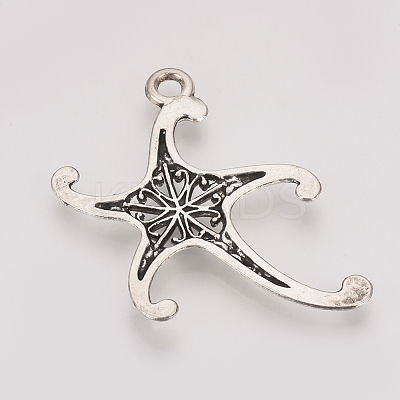 Tibetan Style Alloy Pendants TIBE-T011-55AS-FF-1